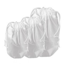 ForU775 투명 200개 주머니 비닐백 복 백색 조르개