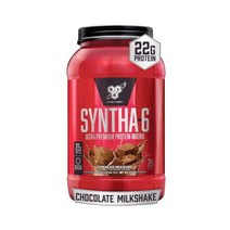 단백질 프로틴 BSN SYNTHA-6 Whey Protein Powder Micellar Casein Milk Isolate Banana 28 Servings (Packag, Chocolate Milkshake, 28 Servings (Pack of 1)