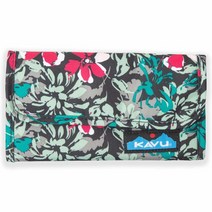 카부 KAVU Mondo Spender 지갑 3단 여행용 클러치 - 모하비, Painted Floral