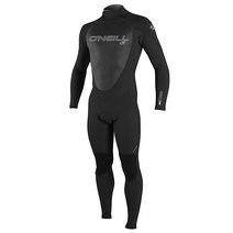 ONeill 남성용 에픽 백 집 풀 웻슈트 블랙/블랙/블랙 M 4/3mm, Black/Black/Black