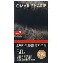 동성제약 오마샤리프 60초 칼라크림 염색약 염모제, 1개, 7호 자연스런 흑갈색