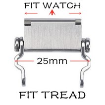 수공구 세트 (에서 선박 us) Leatherman 트레드 어댑터에 대 한 모든 크기 시계 링크 버클 G-SHOCK Garmin, 02 Silver-25mm_05 24mm