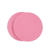 1 쌍 170x15MM 두께 휴대용 소형 라운드 무릎 패드 요가 매트 피트 미끄럼 팔꿈치 손 지원 디스크 쿠션, a pair light pink