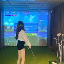 홈스크린골프 가정용 골프 시뮬레이터 디스플레이 스크린 실내 훈련 충격 프로젝션 화이트 천으로 운동 대, 02 3X2 M