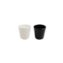 블랙앤화이트 업소 아쿠아 멜라민물컵 4개 테이블웨어, 흑색
