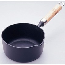 일본직발송 4. 암주(Iwachu) 암주Iwachu 揚き 16 (나무 손잡이 포함) 검정 굽기 내경 16cm 직화용 남부 철, One Size_One Color, One Color, One Size