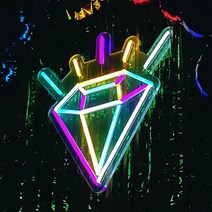네온사인 보석네온사인 하이라이트네온사인 LED네온사인 실리콘네온사인 전광판 네온간판 LED보드 집들이선물조명 아이방조명 감성조명 아이방취침등 인테리어조명, 네온사인(기본구성)