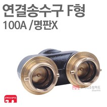 연결송수구 F형 100A 쌍구 매립형 명판X 단품