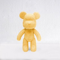 브릭베어 보석십자수 키트 핸드메이드 베어브릭, 22cm, 살몬