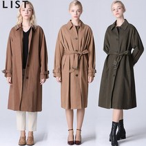 리스트 톡톡한 더블린 싱글 코튼 트렌치 코트