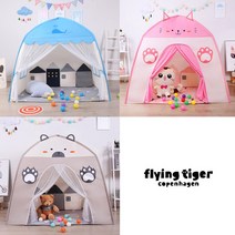 플라잉타이거 어린이 놀이 텐트 (3컬러 택1), 그레이_베어