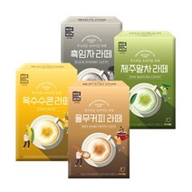 [녹차원] 신상라떼 4종 골라담기(흑임자 라떼 율무커피라떼 제주말차라떼 옥수수콘라떼, 율무커피라떼10T