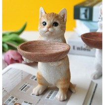 쥬얼리 반지 사탕 바구니 고양이 미니어쳐 촬영용, 그레이