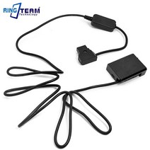 견고한 전원 dtap 케이블 + LP-E5 DR-E5 캐논 호환 호환 카메라 용 dc 커플러 eos 반란군 xsi x3 450d 1000, 한개옵션0