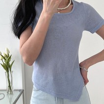 푸치샤 반팔 소라 체인지 트임티셔츠