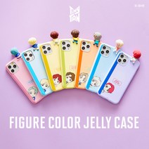 BTS캐릭터 컬러젤리케이스_빼꼼