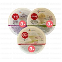 작은햇반모음(햇반3p+흑미밥3p+발아현미밥3p)130g, 130g