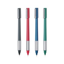 펜텔 유성볼펜 1.0mm 라인스타일 BK708 12개입, 12개, 그린 (BK708 D)