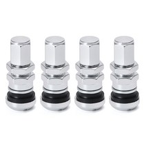 타이어구찌 호환 레이싱 단조 알루미늄 밸브 스템 캡 휠 림, 10 Silver Without Logo