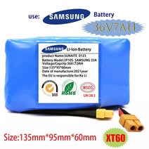 전동휠 원래 36v 배터리 4400mah 4.4ah 전기 자체 균형 스쿠터 호버 보드 외발 자전거 용 충전식 리튬 이온 배터리 팩