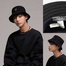 캉골 울 버킷햇 K3191ST, BLACK