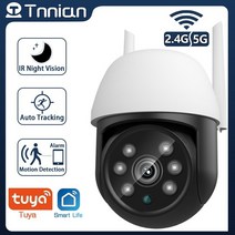 외부cctv 5G 와이파이 PTZ Tuya 스마트 미니 무선 IP 카메라 야외 홈 보안 자동 돔 CCTV 비디오 감시, [04] 2MP Add 128G Card, [03] AU 플매트 카펫 러그