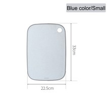 ecoco cutting board for kitchen 천연 밀짚 도마 양면 사용 no mould 과일 야채 고기 도마, 작은 파란색