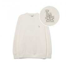 [국내매장판] 엠엘비 MLB 베이직 스몰오버핏 맨투맨 LA (Cream)
