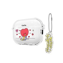 BT21 마이 리틀 버디 에어팟 프로 2 키링세트 투명슬림 케이스, 알제이