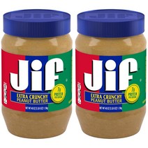Jif 지프 엑스트라 크런치 땅콩 버터 Extra Crunchy Peanut Butter 1.13kg 2팩