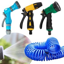 다이모공구 코일호스 분사기 물호스연결구 스프레이건 분사기모음 + 모종삽1개, 1.스프레이건, 1-03  8타입(그린)