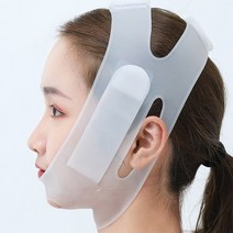 피부 미용 맛사지 관리 레이저 뷰티 페이스 리프트 벨트 V 페이스 셰이퍼 슬리밍 붕대 얇은 턱 피부 퍼밍 소프트 실리카 젤 안티 곰팡이 페이셜 슬리밍 도구, 하얀, 01 WHITE