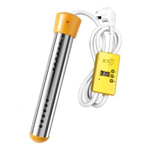 욕조 돼지꼬리 히터봉 가열기 온수기 물데우는 기계, 냄비용 70도 자동 전원 차단 2500W