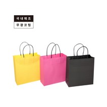 컬러플러스 쇼핑백 선물 포장 컬러쇼핑백 종이가방 50매, 옐로우+, 소 50매(21*9*23cm)23,000원