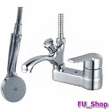 ForU683 화장실 세면대 샤워기 겸용 수도꼭지 세트 욕실 교체 헤드 호스 샤워 줄, 상세페이지 참조