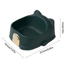 애완 동물 먹이 그릇 행운의 고양이 개 강아지 음식 용기 새끼 정형 외과 접시, 03 Green