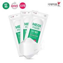 국제약품 일회용 KF80 대형 황사 국산 마스크 3매, 단품