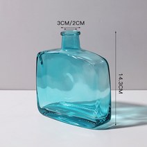 파티룸 렌탈스튜디오 꽃병 INS Nordic Colored Glass Vase Flower arrangement hydroponics ball glass art flower war, [07] 네이비 블루