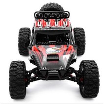리모컨 자동차 4WD 브러시리스 방수 모터 버기 사막 고속 70km 금속 완충기 등반 RC, 빨간