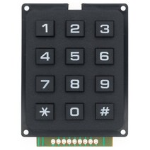 DIY 로봇코딩 코딩교육 코딩장난감 로봇과학 로봇만들기 로봇장난감 3x4 4x4 매트릭스 스위치 키보드 키패드 어레이 모듈 ABS 플라스틱 키 12 16 버튼 멤브레인 키트 아두이, [01] 3X4