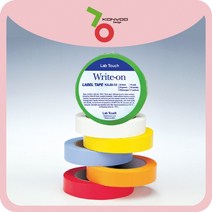 Lab Touch USA 실험실용 라벨테이프 색상 규격 테이프, 12.7mm, Yellow