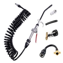 트럭 공기 흡입구 커넥터 연결 파이프 트럭 공압 집진기 세트 트럭 트레일러 공기 탱크, black