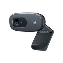 로지텍 C270 HD 웹캠 720p 와이드스크린 화상 통화 조명 보정 소음 감소 마이크 Skype FaceTime 행아웃 WebEx PCMac노트북Macbook태블릿용 - 블랙, 01.웹캠