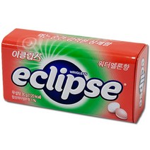 이클립스 워터멜론향 캔디 무설탕 수박 사탕, 2개, 30g