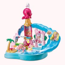수영장 쥬쥬 워터슬라이드 워터파크 여아놀이 키즈 역할놀이완구 어린이화장대 장난감