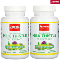 Jarrow Formulas 자로우포뮬러스 표준화된 밀크시슬 150mg 베지캡슐 100정 200정, 2개