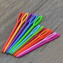 바늘 공구 용품 6Pcs 플라스틱 바느질 크로 셰 후크 DIY 스웨터 짜기 도구 태피스 트리 양모 원사, [01] 6PCS 7CM