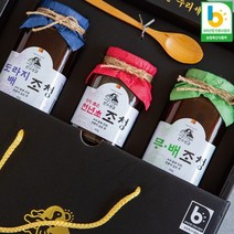 천수보감 수제조청 세트1호 (도라지조청 무조청 울금조청 천년초조청) 천수누리 쌀조청, 천년초, 울금, 도라지.배