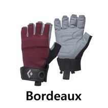 블랙다이아몬드 여성 크랙 하프 핑거 글러브, Bordeaux