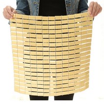 시원한 대나무 통풍방석 43x43cm 의자 쿨 매트 낚시줄이음 튼튼한 부모님선물